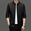 New Spring and Autumn Products Men's Thin Solid Color Seamless Lapel Jacket Business Casual