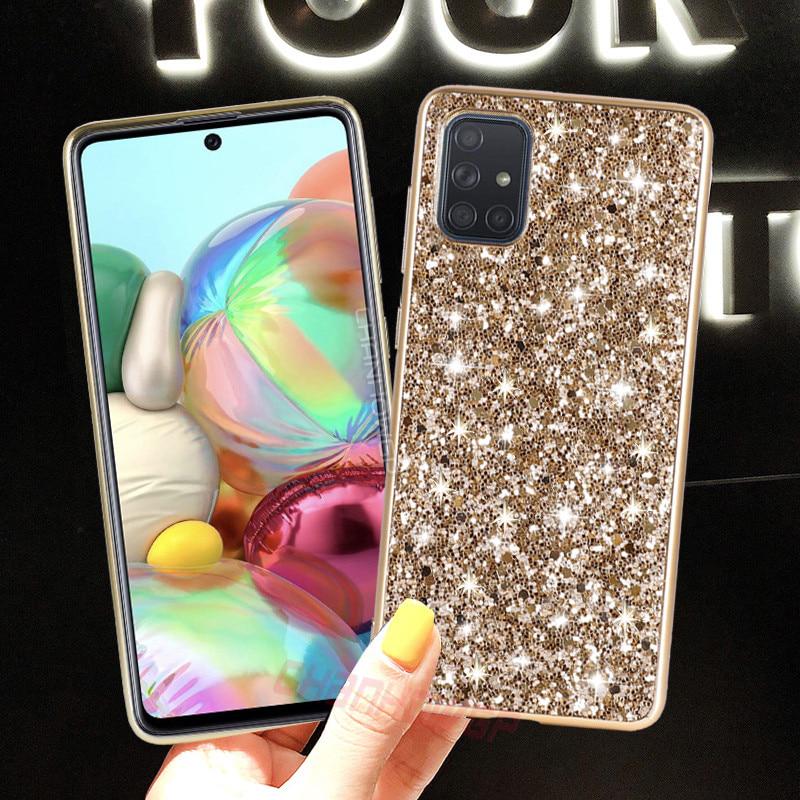 Чехол с блестками и блестками для Samsung Galaxy S20 Ultra S10 S9 S8 A51 A71 A41 A81 A91 A50 A70 A30 A40 A20 A10 A30S A6 A7 A8 Note 20 10 Plus, мягкий чехол