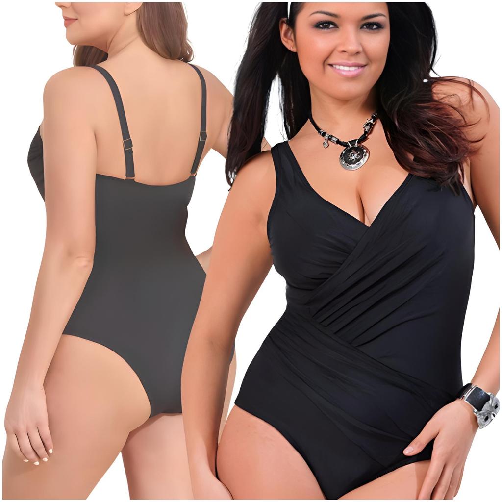 Sexy one-piece swimsuit with ruched detailing plus size Sexy one-piece swimsuit with ruched detailing plus size XXL XXL