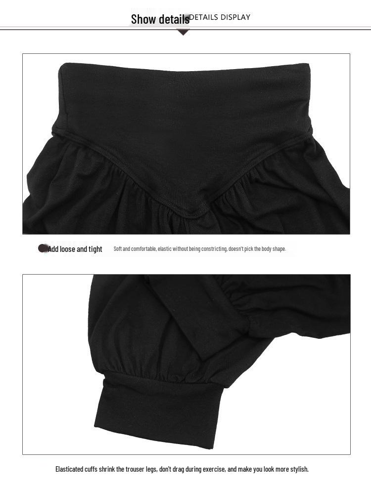 Черные детские штаны-шаровары для танцев для мальчиков и девочек - Длинные брюки для латиноамериканской практики на весну и осень