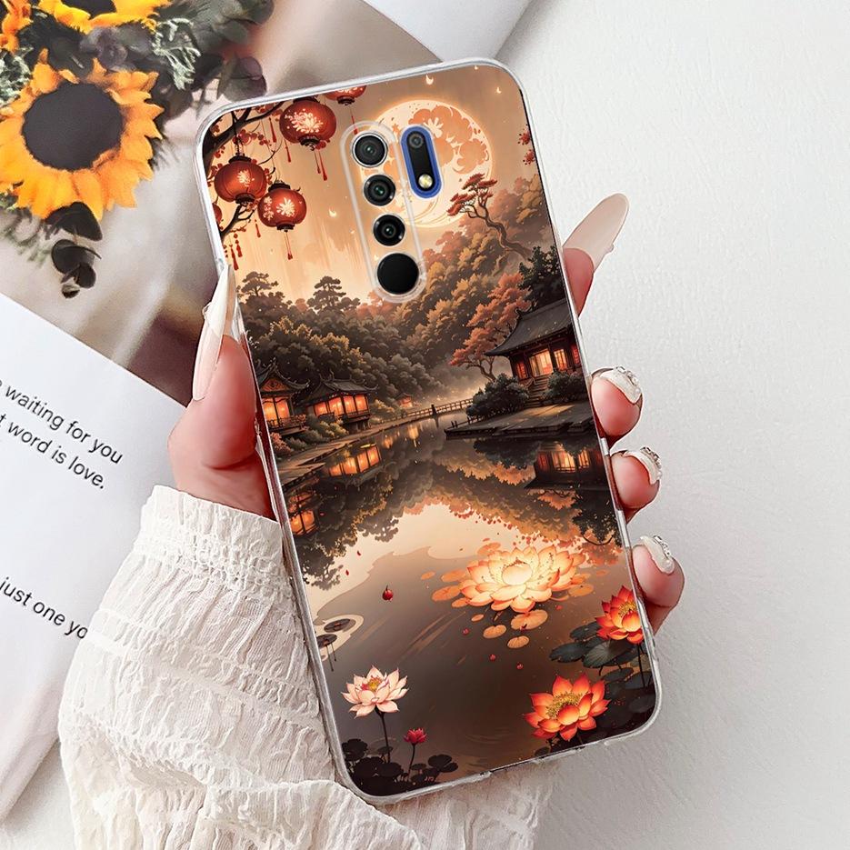 For Xiaomi Redmi 9 Case Cool Dragon Fashion Painted Cover 6.53'' Soft Silicone Phone Case For Redmi 9 Prime Redmi9 Fundas Bumper