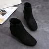 Women Suede Ankle Boots Chunky Heels Autumn New Mid-heel Shoes Women Trend Snow Boots Elegant Walking Goth Botas Mujer