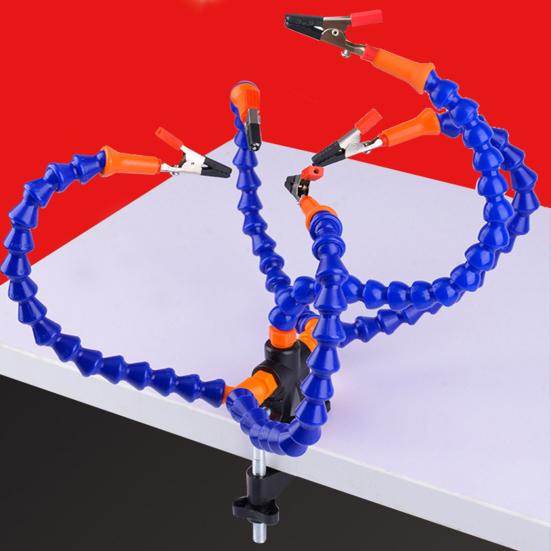 Сварочный настольный зажим DIY Универсальный высокопрочный 3 отверстия 5 когтей Жесткая пайка