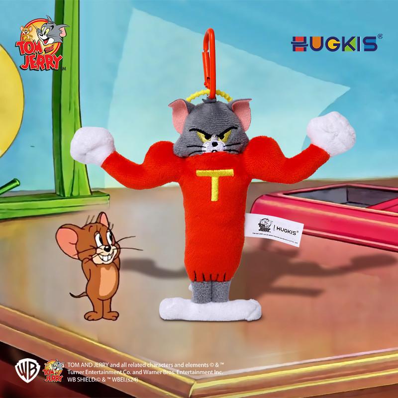 Tom And Jerry Tom Cat Plush Toy Pendant Keyring With Embroidery Design For Gift