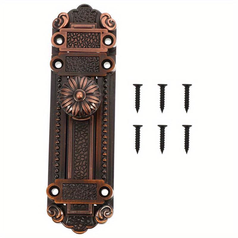 1Set Zinc Alloy Door Window Latch Vintage Security Sliding Bolt Lock for Home