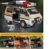Масштаб 1/24 Mitsubishi Delica Внедорожник Полный привод Минивэн Литой сплав Металлическая модель автомобиля Звук и свет Классическая симуляция Коллекционные