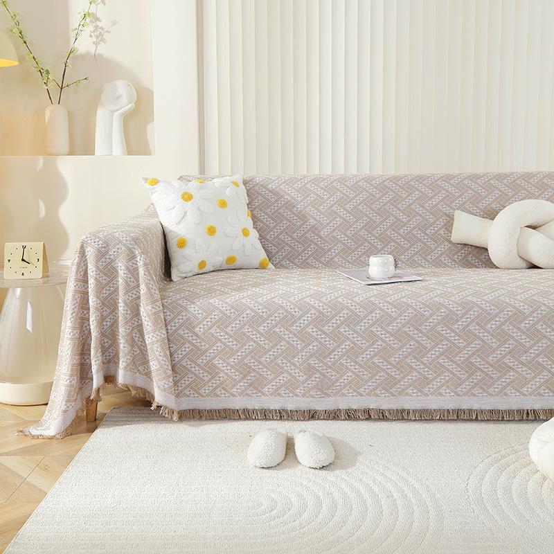 Скандинавский стиль Простой однотонный чехол для дивана Ткань Four Seasons Универсальное полотенце для дивана Полный чехол Универсальный чехол для дивана «все включено»