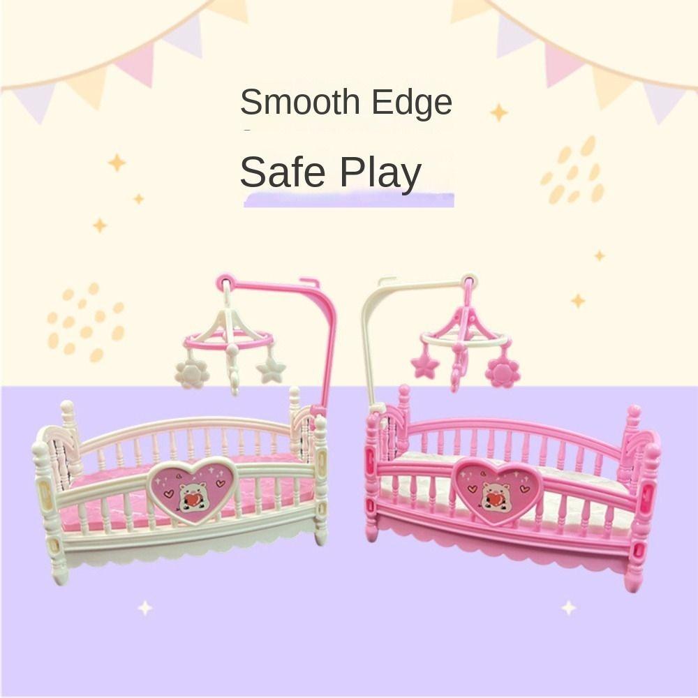 Милая кукольная миниатюрная мебель Колыбель Модная игрушка для девочек Подарок Аксессуары для спальни Девочки