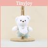 Big Whimsical Belly Teddy Bear Keychain Soft Plush Charm Adorable Bag Accessory
