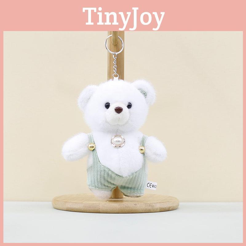 Big Whimsical Belly Teddy Bear Keychain Soft Plush Charm Adorable Bag Accessory