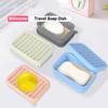 Новая портативная мыльница с крышкой Силиконовый герметичный контейнер для мыла Квадратная коробка для хранения мыла