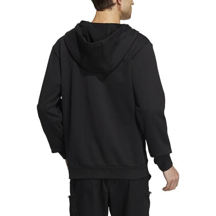 Adidas Sweatshirts Men's Black Hooded Moderate Regular HN8980