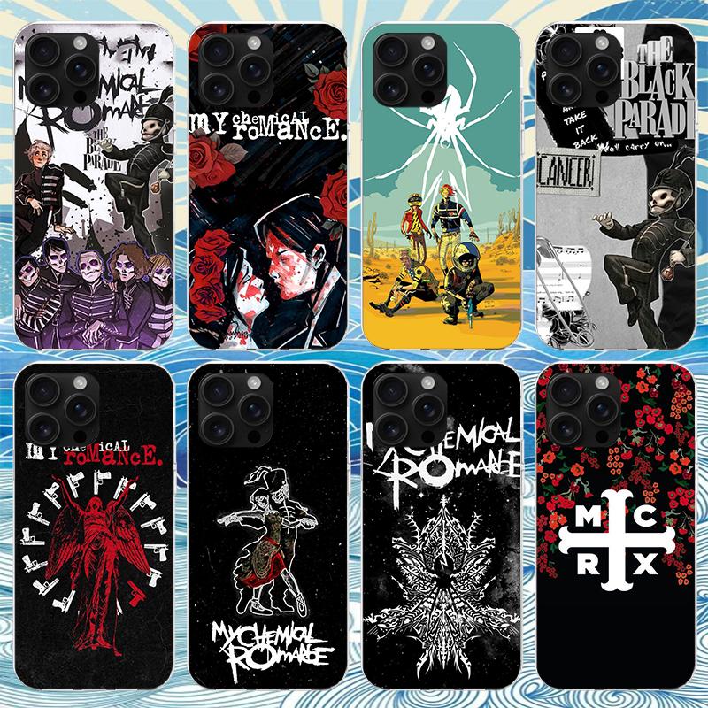 Чехол для телефона My Chemical Romance MCR для iPhone 11 12 13 Mini 14 15 Plus 17 Air 16 Pro Max 16E 7 8 SE 2020 Чехол с индивидуальной печатью