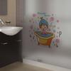 Милая девушка в ванне, стеклянная дверь, настенная наклейка для душа, водостойкая ванная комната, украшение для дома, художественные наклейки, наклейки на окно, обои