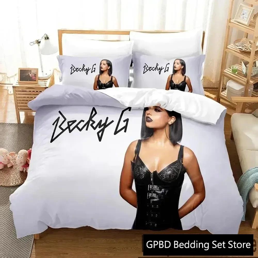 3D Печать Сексуальные Девушки Becky G 3D Пододеяльник Комплект Постельного Белья Одеяло Льняные Наволочки Домашний Декор Односпальный Двуспальный Полуторный King Queen