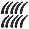 10PCS Black Banana Hair Clip Safe Elegant Sweet Fashionable Flexible Ponytail Holder for Hair Accessories