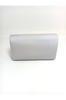 Women's Stylish and Useful Evening Dress Bag Women's Silver Satin Evening Dress Bag with Silver Stone Detail