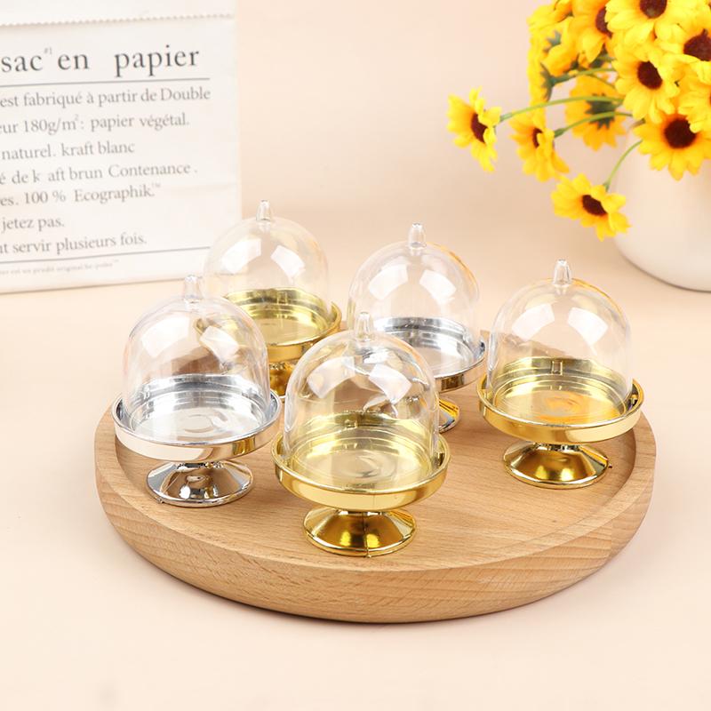 4 шт. прозрачный держатель для конфет, десертов, подставка для кексов, поднос для свадебных подарочных коробок