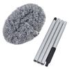 Long Handled Extendable Feather Duster Rings Shape Reusable Ceiling Fan Duster Aluminum Alloy Splicing Microfiber Cleaner Brush