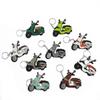 Longjia Victoria Sixties 300i Motorcycle Keychain with Silicone Lanyard