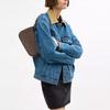 COACH Teri Leather Crossbody Handbag, Shoulder Bag Medium Women's Dark Stone Color CV934-QBCBD