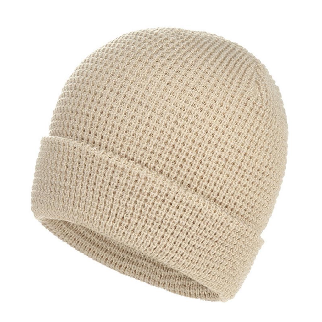 Women's Warm And Cold-resistant Knitted Pullover Hat Fall And Winter Street Melon Fured Wool Hat