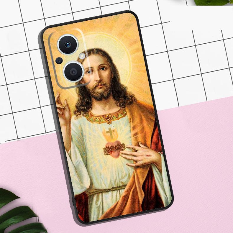 Divine Mercy Jesus Case For OPPO Reno 13F 12F 11F 8T 7 8 10 11 12 13 Pro OPPO Find X8 X6 Pro X3 X5 Lite Cover