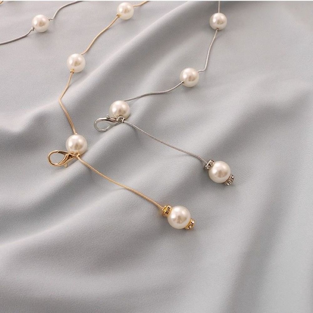Skirt Pearl Waist Chain Women's Elegant Pearl Belt Dress Waist Chain Ladies Decorative Jewelry