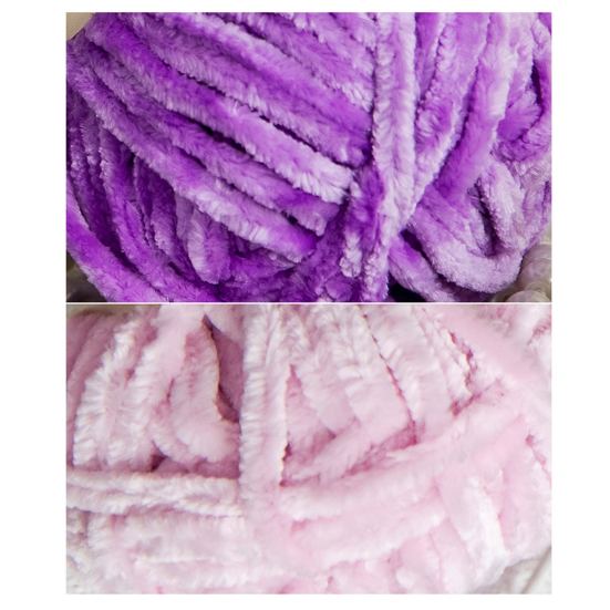 2 рулона пряжи из толстой пряжи синель для вязания крючком и спицами, пушистая пряжа синель для одеяла, шарфа, шапки, ткацкого ремесла