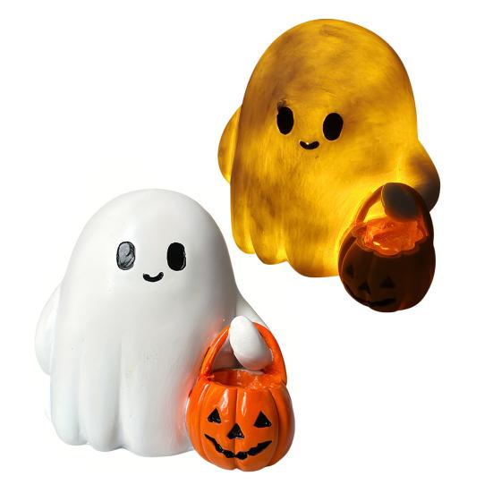 Хэллоуинское украшение Фигурка привидения Многофункциональное Компактный размер Украшение привидения Жууткий настольный аксессуар