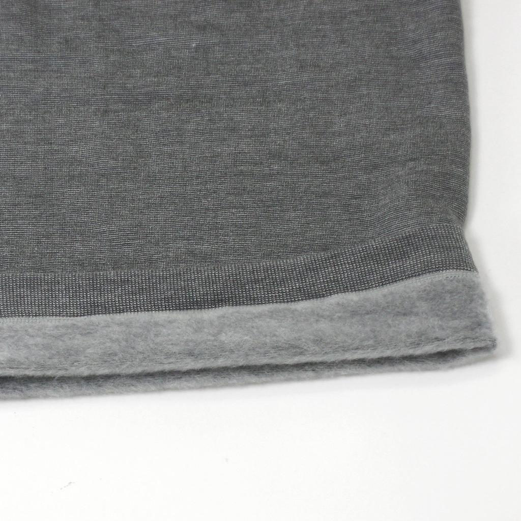 Mochihada Mochijoy long sleeve shirt for size L to mesh motorcycle cold protection V-neck men, LL, grey, brushed, warm, neat, innerwear,