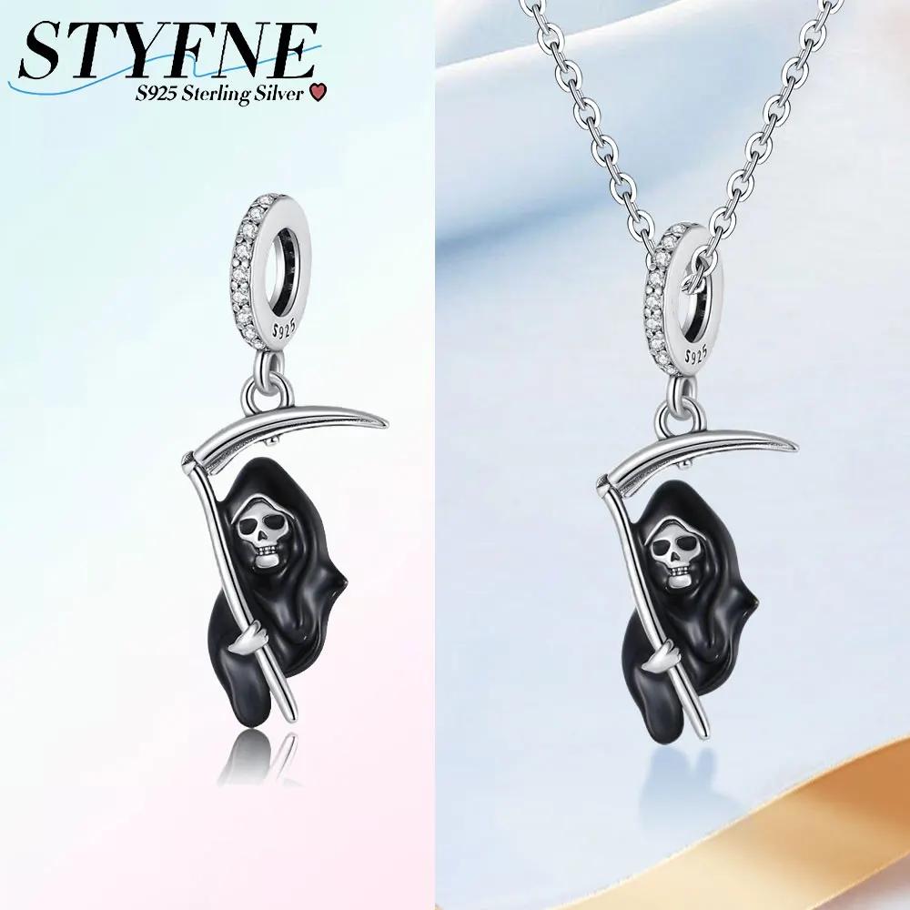 Anniversary Diablo Series Skull Flower Witch Furnace Sprouting Beads Pendant Copper Charms Fit Bracelet Diy Woman Jewelry