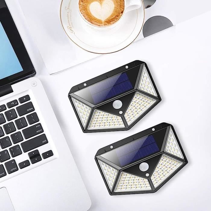 Solar Light - RUMOCOVO - Set of 4 - 100 LEDs - 2200 mAh - Motion Sensor