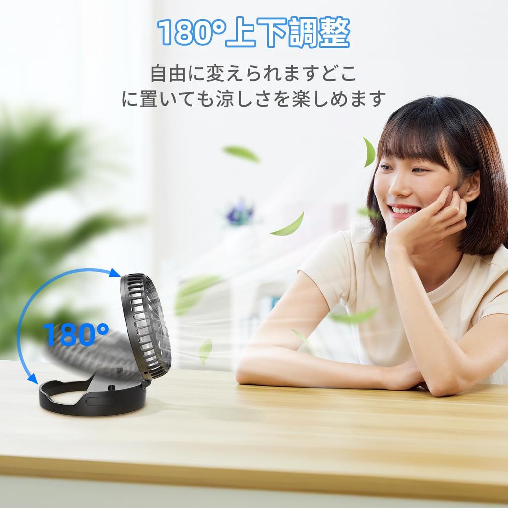 HandFan Portable Handheld and Tabletop 3 Speed Heatstroke Prevention Fan, Compact, Fan, 4-in-1 Function Handheld, Neck-Mounted, Wall-Mounted, Fan,