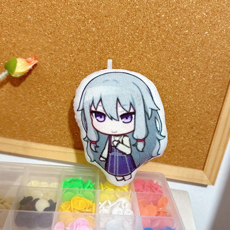Game AKIYAMA MIZUKI Kusanagi Nene Kamishiro Rui Cosplay Keychain Plush Pendant Keyring Key Chain Bag Ornaments Accessories Gift