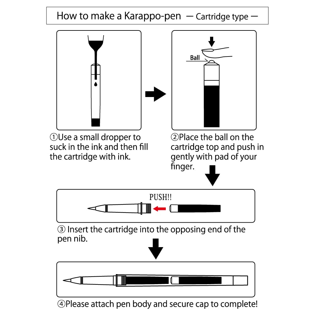 Контейнер для ручек Kuretake пустой картридж для ручек-кистей тип ECF160-602