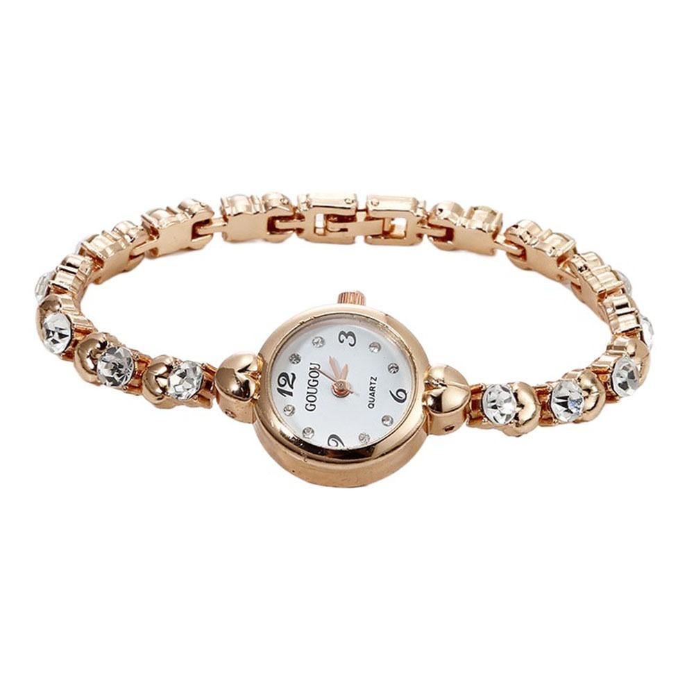 Легкие роскошные женские браслетные часы Элегантные кварцевые наручные часы Кварцевые часы со стразами Женские