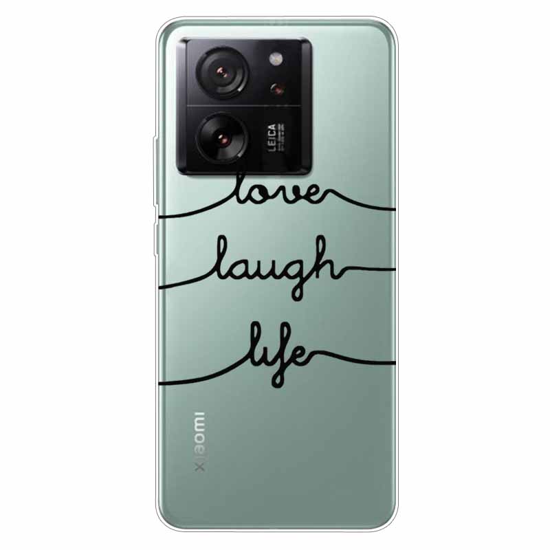 Soft Clear Cover For Xiaomi 13T Case TPU Lovely Cat Silicone Covers For Xiaomi Mi 13T Cases Transparent for Xiaomi13T Bumpers