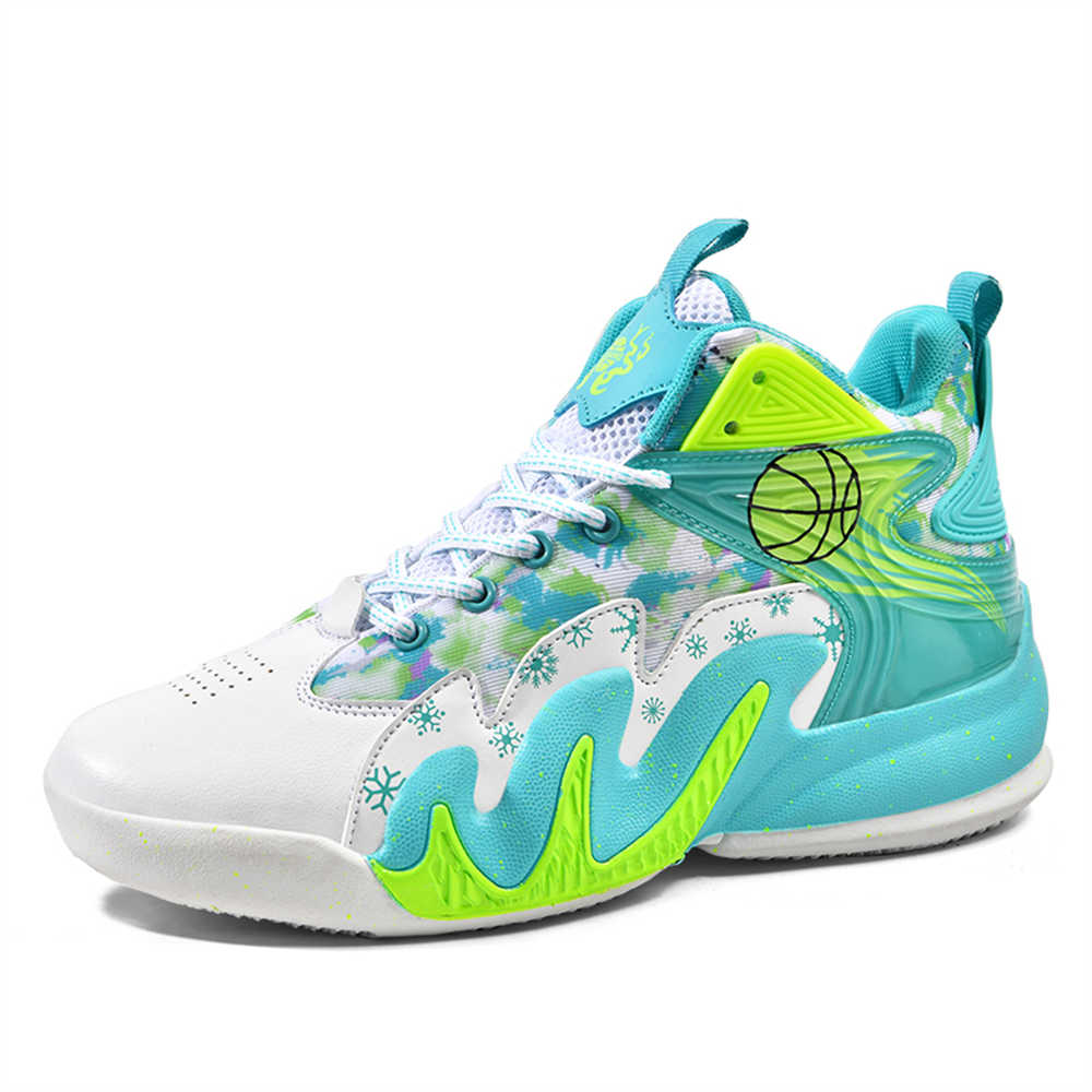 Fashion Mint Green Printed Man Shoes Casual Sneakers Green Vulcanization Sports Top Sale Shors Fashion-man Model Boty Minimalist