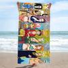 Pirate Anime Print Beach Towel, Large Soft Quick Dry Towel for Beach Camping Swimming