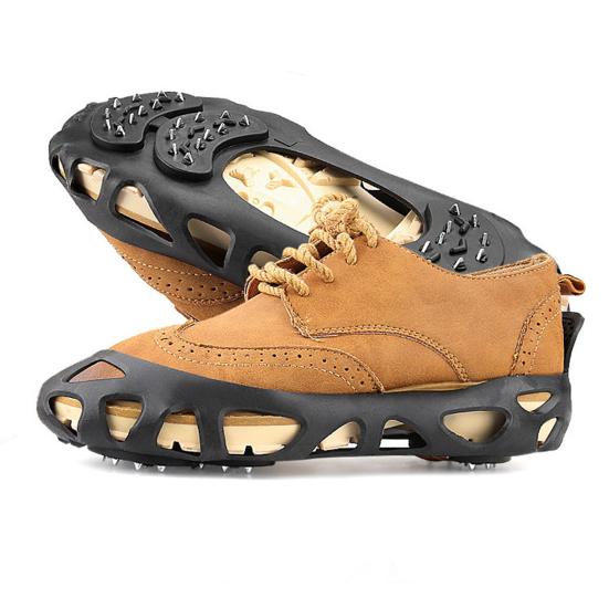 Crampons Ice Traction Cleat 30 Spikes Snow Walking Cleats Anti-Slip Boot Spikes Shoe