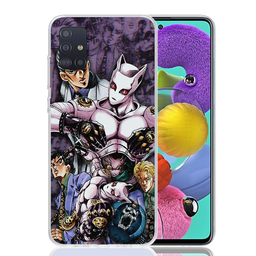 Чехол для телефона JoJo Adventure Killer Queen для Samsung Galaxy A52 A32 A22 A12 A02S A50S A30S A51 A31 AA71 Note 20 Ultra 10 S10 Plus