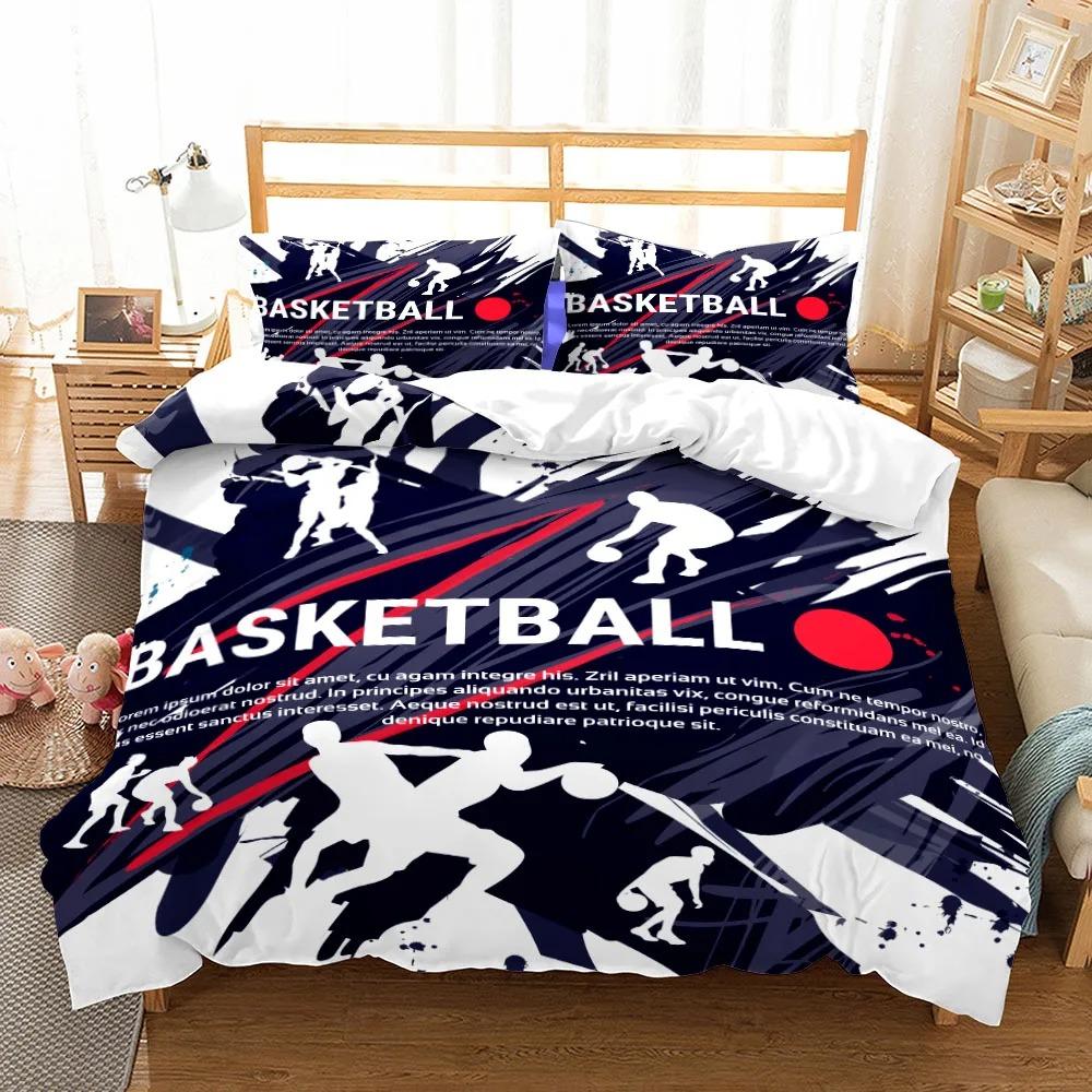 Fantastic Basketball Duvet Cover Set Single Double King Twin Full Queen Bed Linen Set UK US Size