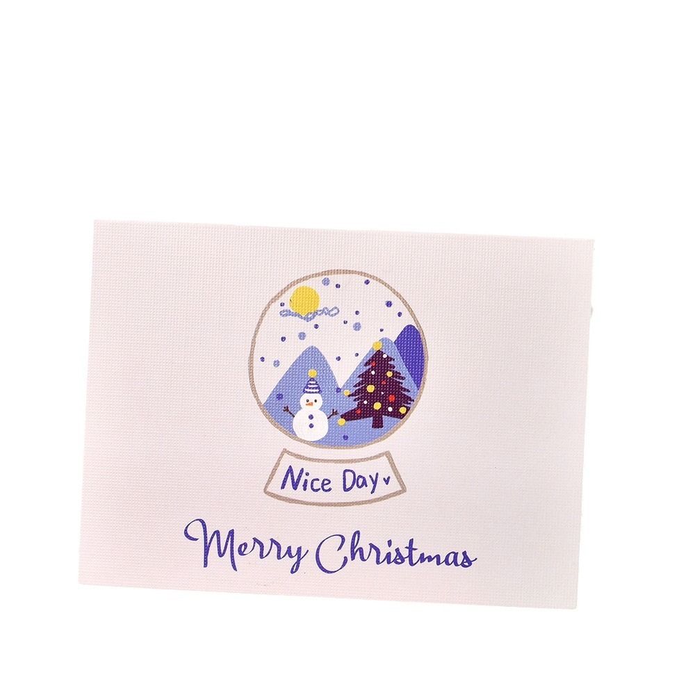 10pcs Invitation Merry Christmas Greeting Cards Thank You Blank Paper Cards Merry Christmas