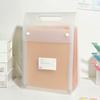Large Capacity Gradient Color File Bag 13 Pockets Flip Cover Design Document Organizer Handheld A4 File Folder Students
