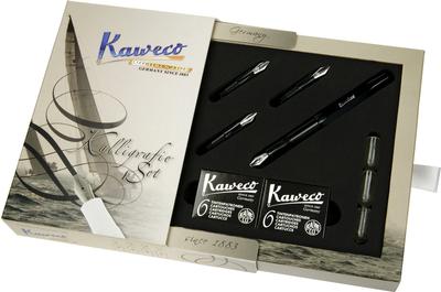 Официально импортированный набор для каллиграфии Kaweco, Черный, CALI-BK, 1.1/1.5/1.9/2.3 мм,