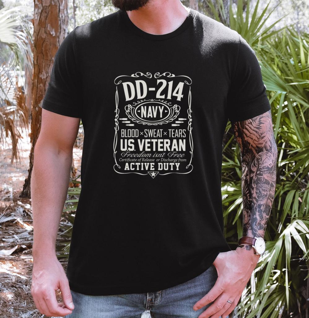 DD214 Military Veteran Active Duty Armed forces Fathers Day Gift Unisex Jersey Short Sleeve Tee T-and kids tshirt