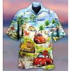 Summer Fashion Men's Shirt Game Character Same Style Short Sleeve Cuban Oversize Hawaiian 3D Print Summer Holiday Vacation