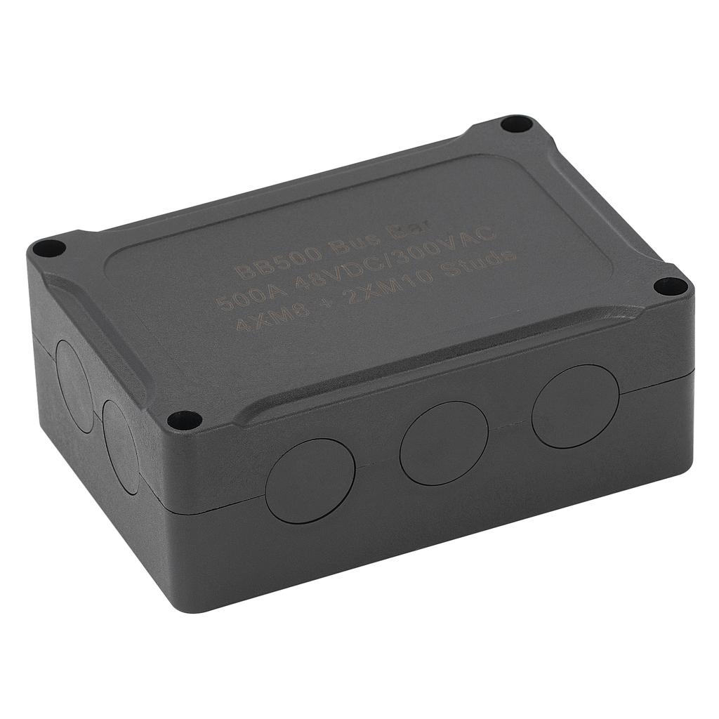 DaierTek 500A морской шинный бар 48 В автомобильный распределительный блок питания большой ток 6 шпилек с красно-черной пластиковой крышкой для автомобиля