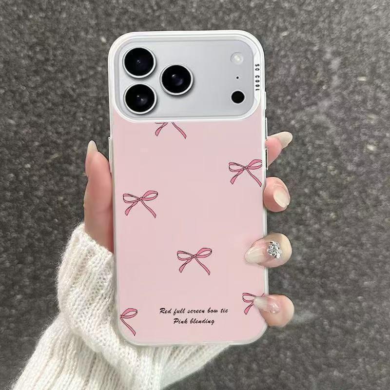 Pink Bow Phone Case for iPhone 17/16 Pro Max/15 Pro/14/13/12